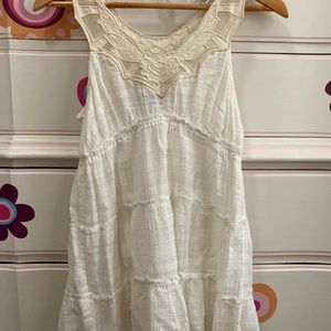 Free People Cream Boho Top